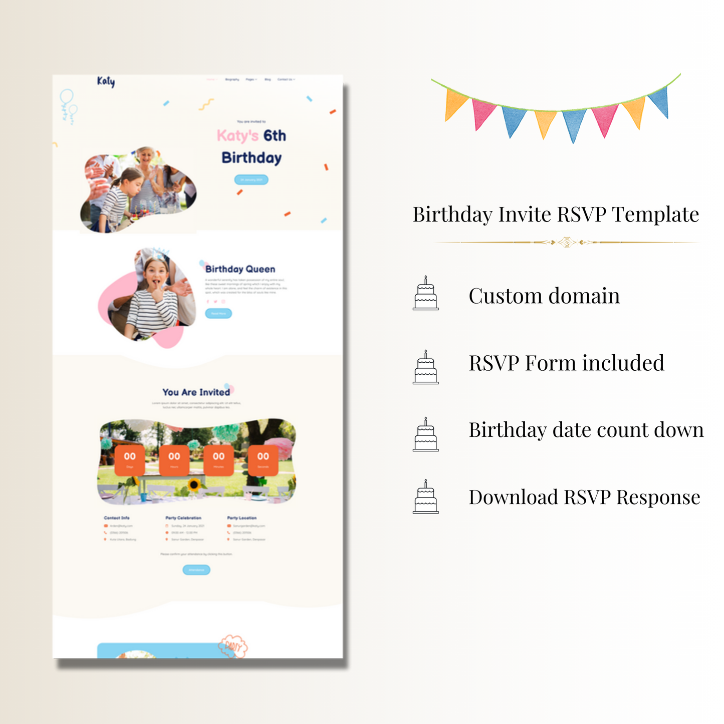 Birthday Invite Template